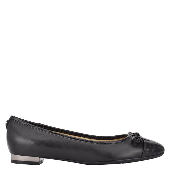 Nine West Olly 9x9 Black Ballet Flats | South Africa 97C62-2F81